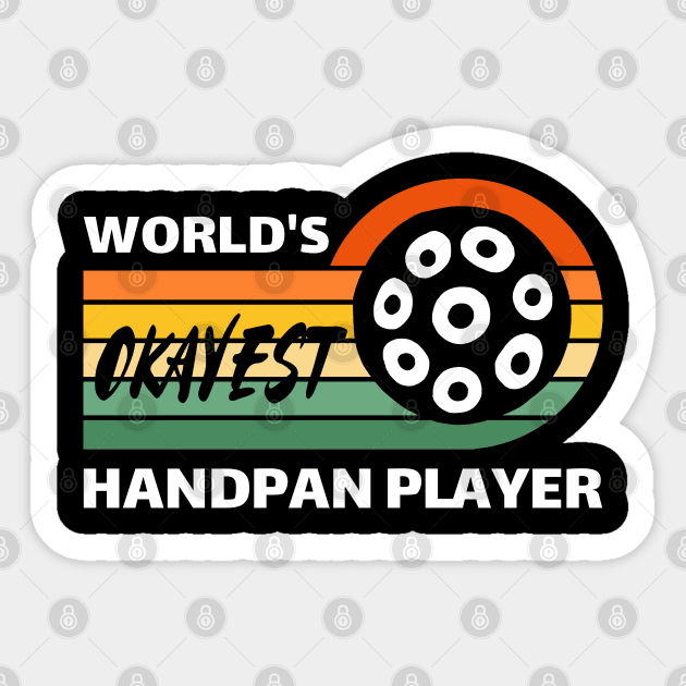 World's Okayest Handpan Player Sticker by coloringiship